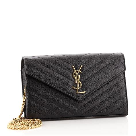 Saint Laurent Medium Monogram Matelassé Leather Wallet